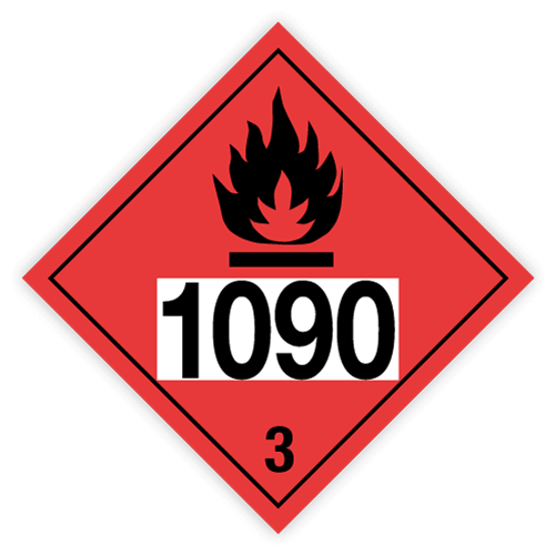 Toon details van 3.0 Brandbare vloeistoffen met UN-code ingedrukt