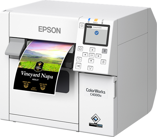 Toon details van Epson C4000 ColorWorks