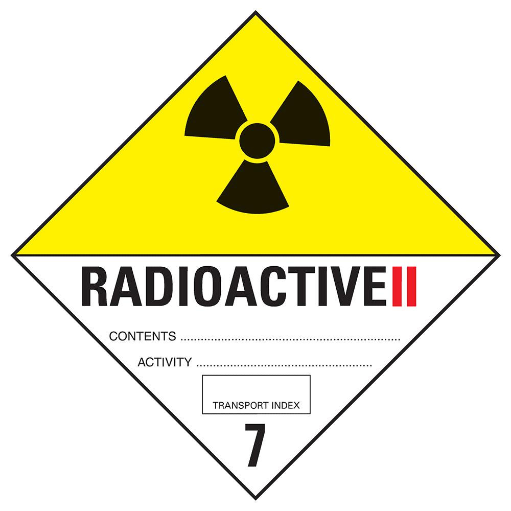 Toon details van 7.2 Radioactieve stoffen met tekst ("Radioactive II")