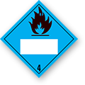 Toon details van 4.3 Stoffen die in contact met water brandbare gassen ontwikkelen met UN-code ingedrukt