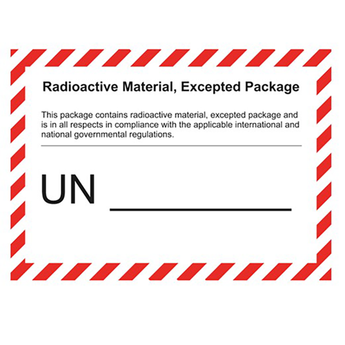Toon details van Radioactive Packages met opdruk