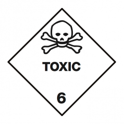 Toon details van 6.1 Giftige stoffen met tekst ("Toxic")