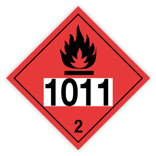 Toon details van 2.1 Brandbare gassen met UN-code ingedrukt