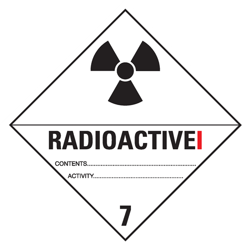 Toon details van 7.1 Radioactieve stoffen met tekst ("Radioactive I")