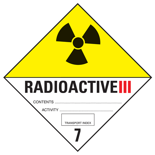 Toon details van 7.3 Radioactieve stoffen met tekst ("Radioactive III")